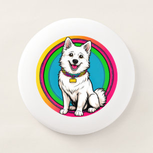 Cute Animated Dog with Collar Wham-O Frisbee
