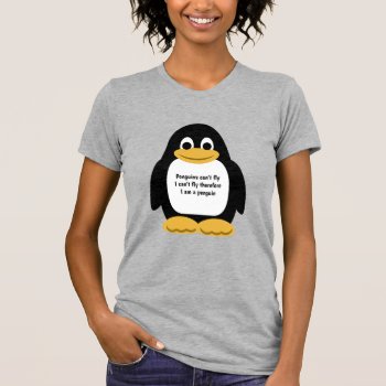 Cute Animated Penguin T-shirt by paul68 at Zazzle