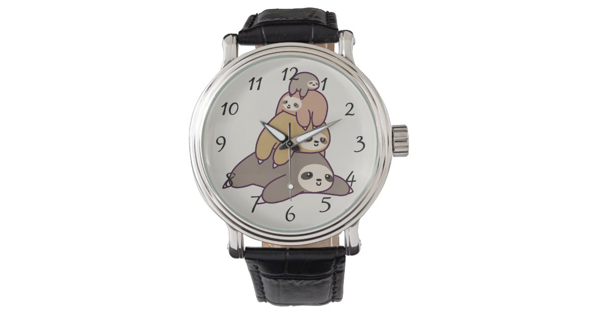Cute animated Sloths Watch | Zazzle