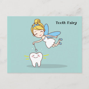 Cute animated Tooth Fairy Postcard