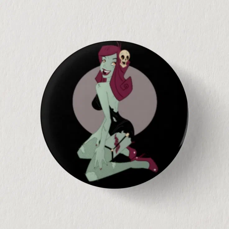 zombie pin up girl cartoon