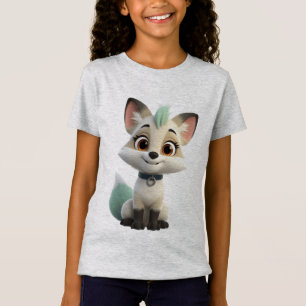 Cute Anime Arctic Fox Chibi Kids T-Shirt — Kawaii