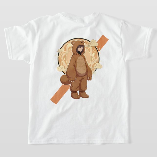 Cute Anime Boy in Bear T-Shirt (Laydown Back)