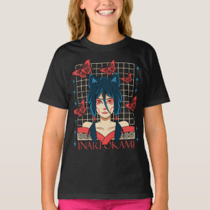 Cute Anime Butterfly Girl T-Shirt   Japanese Aesth