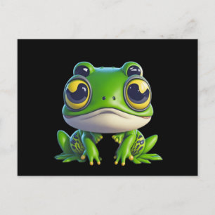 Cute Anime Cartoon Frog Postcard