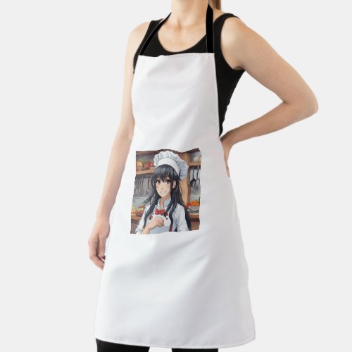 Cute Anime Chef Girl Apron