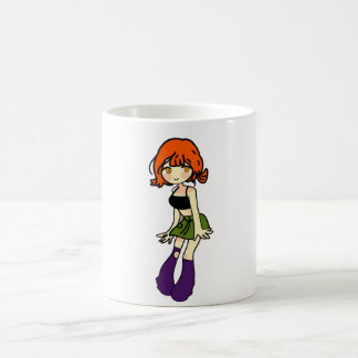 cute anime chibi girl coffee mug
