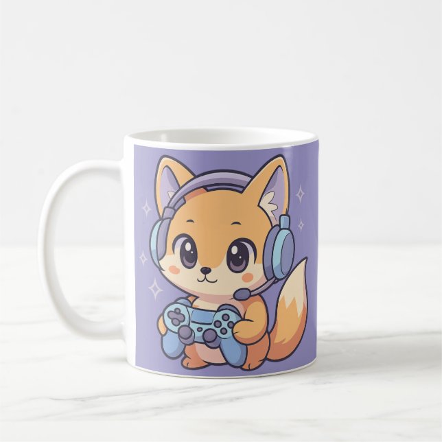 Cute Anime Coffee Cup for Gamers & Gift Lovers (Left)