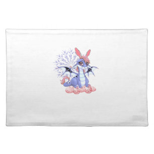 Cute Anime Dragon Bunny Easter Shirt Toddler Girl  Cloth Placemat