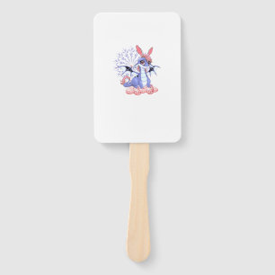 Cute Anime Dragon Bunny Easter Shirt Toddler Girl  Hand Fan