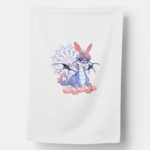 Cute Anime Dragon Bunny Easter Shirt Toddler Girl  House Flag