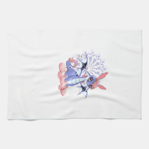 Cute Anime Dragon Bunny Easter Shirt Toddler Girl Kitchen Towel