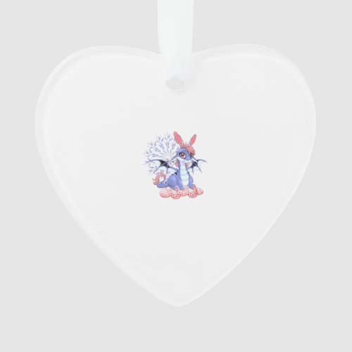 Cute Anime Dragon Bunny Easter Shirt Toddler Girl  Ornament