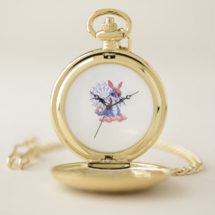 Cute Anime Dragon Bunny Easter Shirt Toddler Girl  Pocket Watch