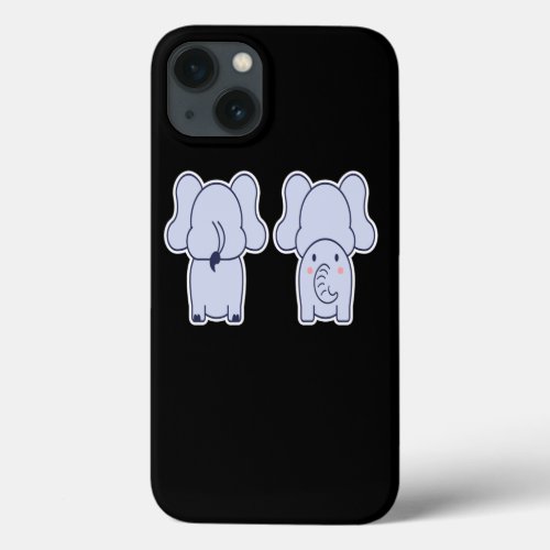 Cute Anime Elephant Manga Kawaii iPhone 13 Case