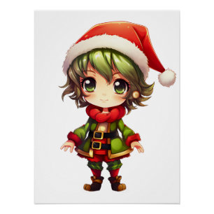 Cute Anime Elf Poster