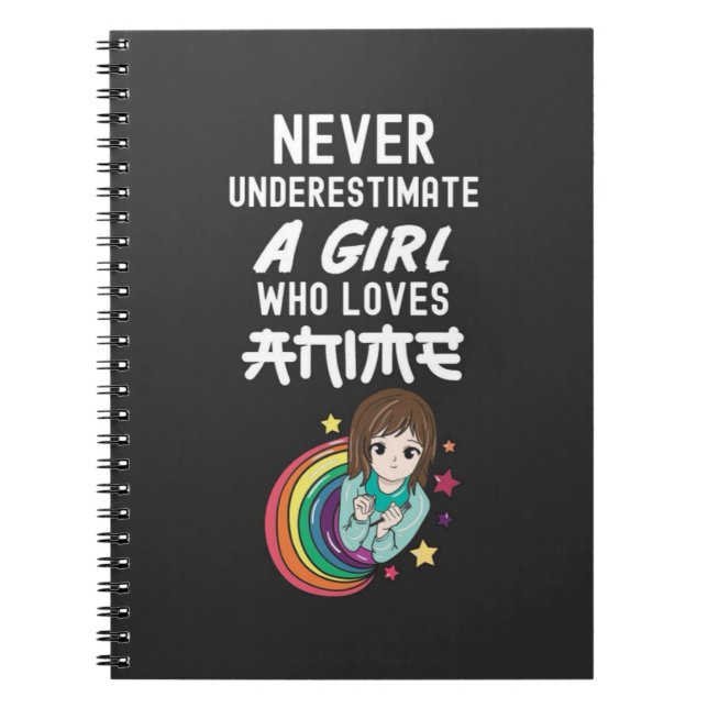 Cute Anime Gifts For Baby Girls For Kids Kawaii  Notebook (Front)