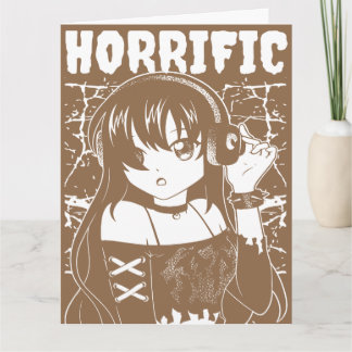 Cute anime girl card