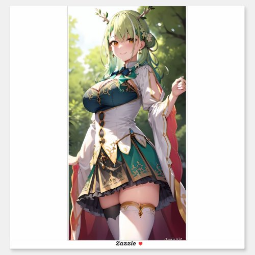 Cute Anime Girl Ceres Fauna Sticker