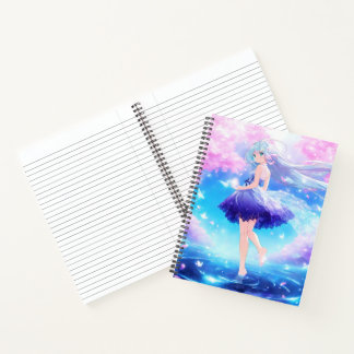 Cute Anime Girl Cover Notebook