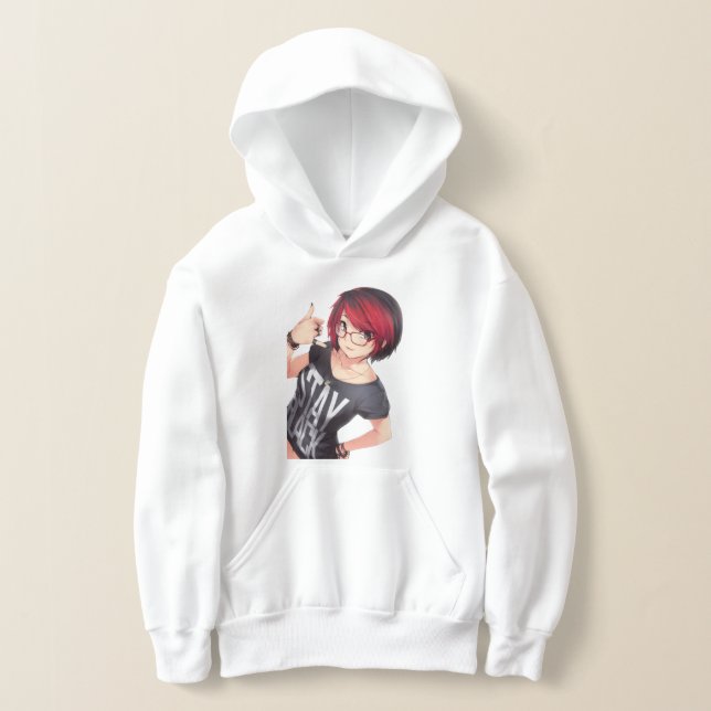 Cute anime girl 😍 hoodie (Laydown)