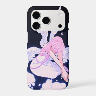 Cute Anime Girl in Clouds Soft Pink Aesthetic iPho iPhone 17 Pro Case
