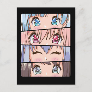 Cute Anime Girl Japan Comic Manga Anime Postcard