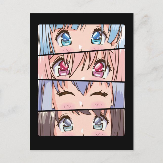 Cute Anime Girl Japan Comic Manga Anime Postcard (Front)