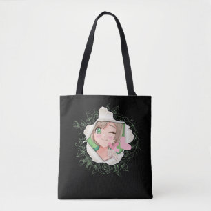 Cute Anime Girl Kawaii Hearts Love Otaku Tote Bag
