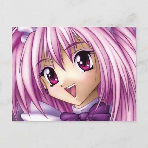 Cute Anime Girl Maid Postcard
