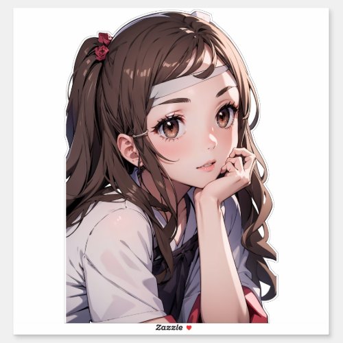 Cute Anime Girl Miya Chiyoko Sticker