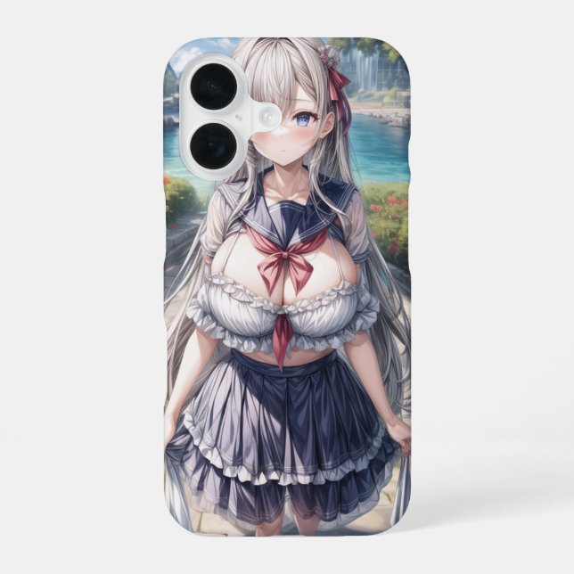 cute anime girl phone case (Back)