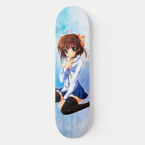 Cute anime girl skateboard