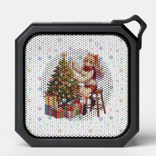 Cute Anime girl trimming the tree Bluetooth Speaker
