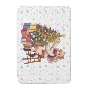 Cute Anime girl trimming the tree iPad Mini Cover