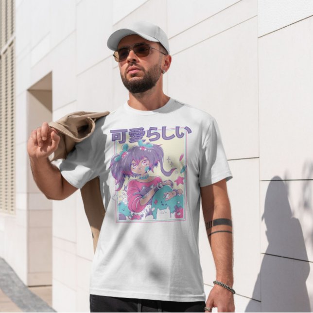 Cute Anime Girl With Ponytails  T-Shirt (Creator Uploaded)