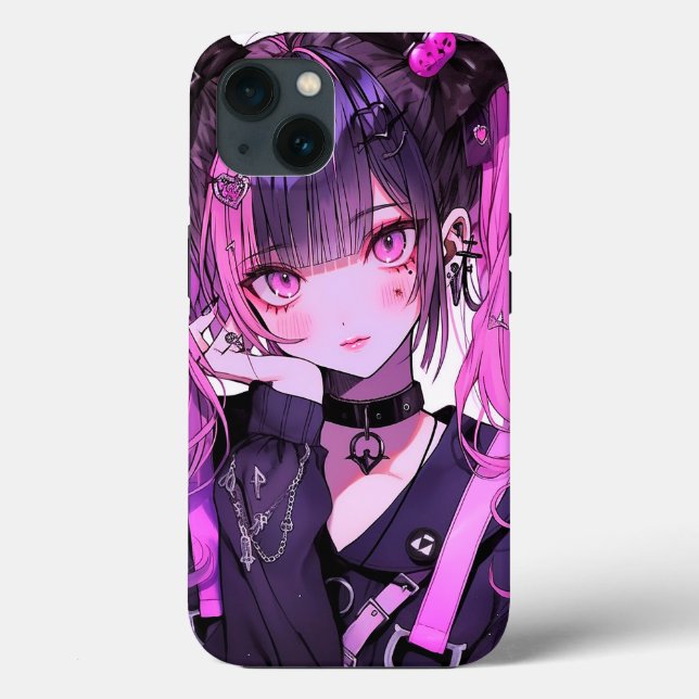 Cute Anime Goth Girl Case-Mate iPhone Case (Back)