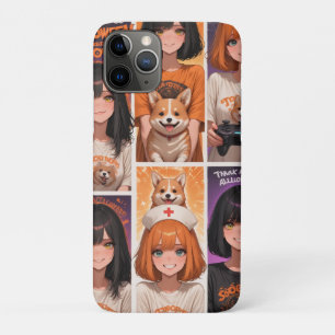 Cute Anime Halloween Collage Art Spooky Girls & iPhone 11 Pro Case