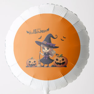Cute, anime Halloween witch Balloon