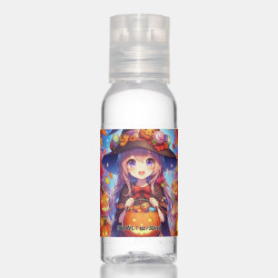 Cute Anime Halloween Witch Hand Sanitizer
