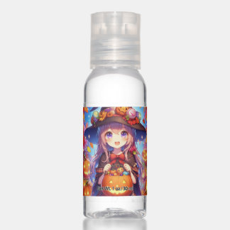 Cute Anime Halloween Witch Hand Sanitizer