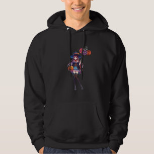 Cute Anime Halloween Witch Hoodie