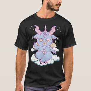 Cute Anime Kawaii Baphomet Pastel Goth Emo Pun T-Shirt