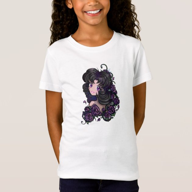 Cute anime manga girl eyes! Girls Kids T T-Shirt | Zazzle