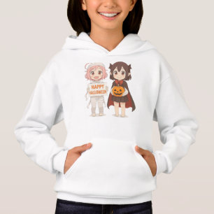 Cute anime mummy & vampire girls hoodie