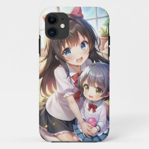 Cute anime sisters iPhone 11 case