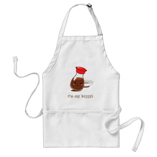 Cute Anime Soy Sauce Im soy happy Adult Apron