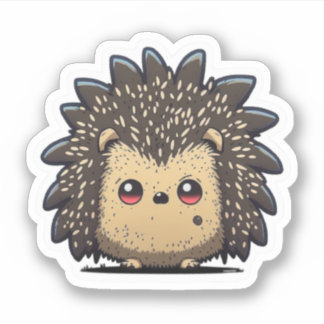 Cute Anime style Hedgehog Sticker