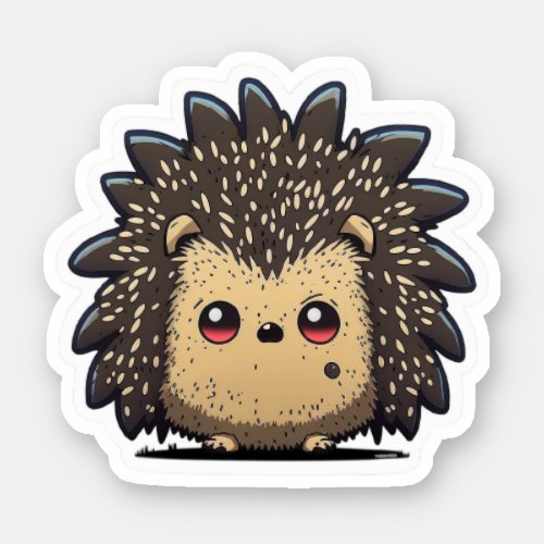 Cute Anime style Hedgehog Sticker