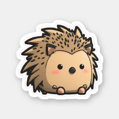 Cute Anime style Hedgehog Sticker
